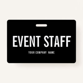 Tarjeta De Identificación Insignia de identificación de paso de personal del