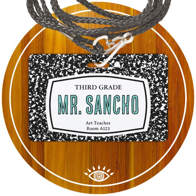 Tarjeta De Identificación insignia de identificación de profesor de libro de (Subido por el creador)