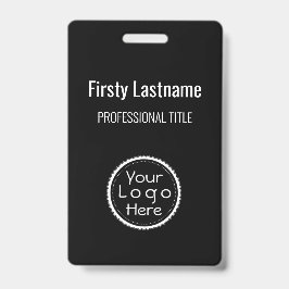 Tarjeta De Identificación Insignia de identificación del logotipo del Person