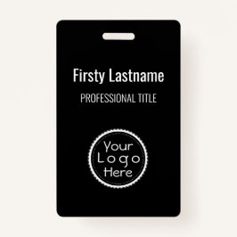 Tarjeta De Identificación Insignia de identificación del logotipo del Person