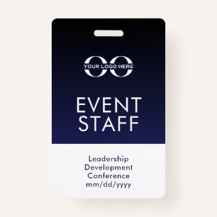 Tarjeta De Identificación Insignia de identificación del personal del evento