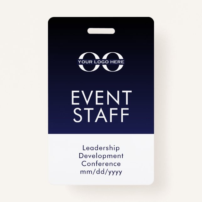 Tarjeta De Identificación Insignia de identificación del personal del evento (Anverso)