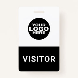 Tarjeta De Identificación Insignia de identificación del visitante del logot