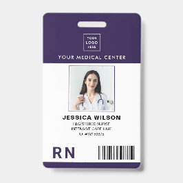 Tarjeta De Identificación Insignia de identificación médica de enfermera RN 