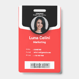 Tarjeta De Identificación Insígnia de identificación profesional con foto - 