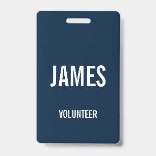 Tarjeta De Identificación Insígnia de información de evento de nombre de vol