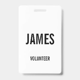Tarjeta De Identificación Insignia de información del evento de nombre de vo