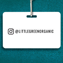 Tarjeta De Identificación Insignia de Instagram | Su ID de nombre de Instagr