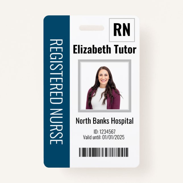 Tarjeta De Identificación Insignia de instalación médica (Anverso)