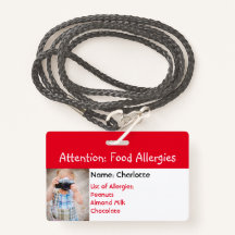 Insignia de la foto del Personalizado de Alerta Al