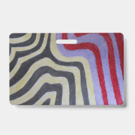 Tarjeta De Identificación Insignia de las olas de color