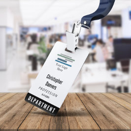 Tarjeta De Identificación Insignia de logotipo grande de la identificación d