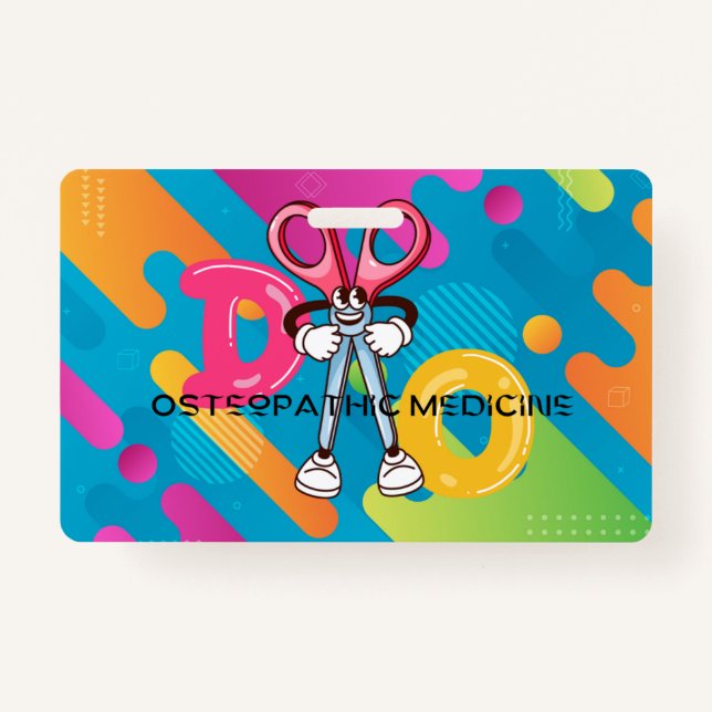 Tarjeta De Identificación Insignia de medicina osteopática (Anverso)