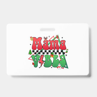 Tarjeta De Identificación Insígnia de Navidad
