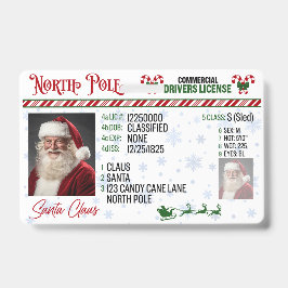 Tarjeta De Identificación Insignia de Navidades de licencia de conducir de S
