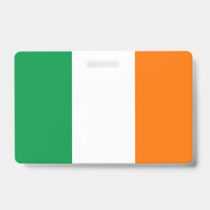 Tarjeta De Identificación Insignia de nombre con bandera de Irlanda