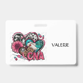 Tarjeta De Identificación Insignia de nombre de ayudante de enfermería certi