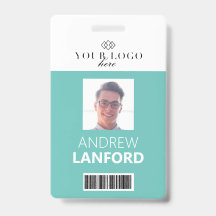 Insignia de nombre de empleado| Logotipo y color d