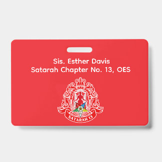Tarjeta De Identificación Insignia de nombre de la Orden de la Estrella Orie
