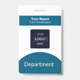 Tarjeta De Identificación Insígnia de nombre de logotipo comercial de código