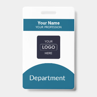 Tarjeta De Identificación Insignia de nombre del logotipo comercial del códi