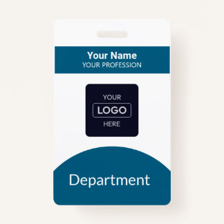 Tarjeta De Identificación Insignia de nombre del logotipo comercial del códi