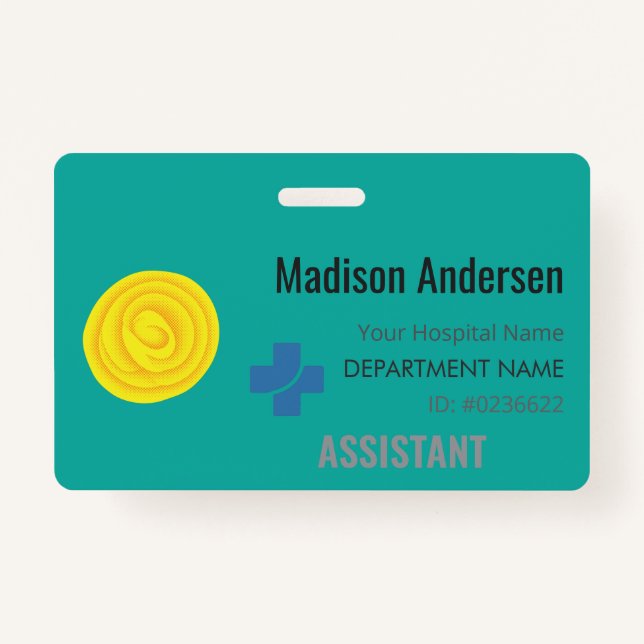 Tarjeta De Identificación Insignia de personal plástica - Seguridad.Show.Wor (Anverso)