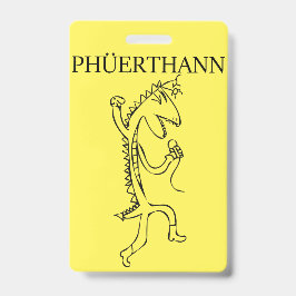 Tarjeta De Identificación Insignia de Phuerthann