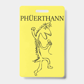 Tarjeta De Identificación Insignia de Phuerthann