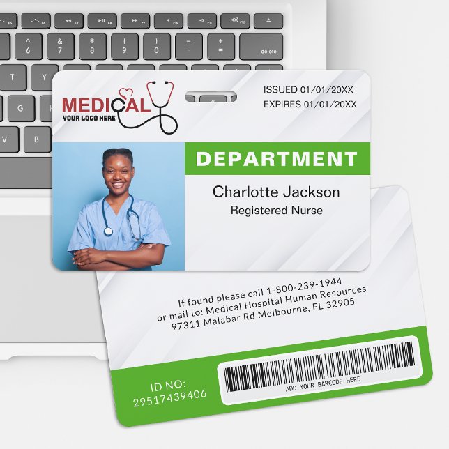 Tarjeta De Identificación Insignia de plantilla de negocio de empresa simple (Subido por el creador)