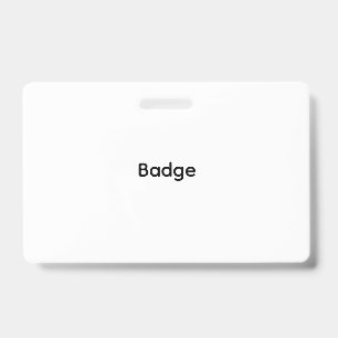 Tarjeta De Identificación Insígnia de plástico personalizada - Horizontal