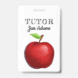 Tarjeta De Identificación Insígnia de profesor tutor