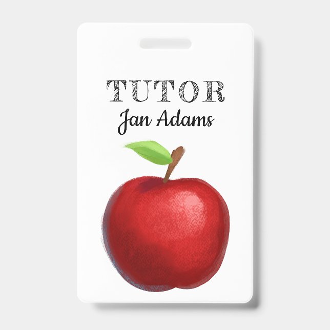 Tarjeta De Identificación Insígnia de profesor tutor (Parte frontal)