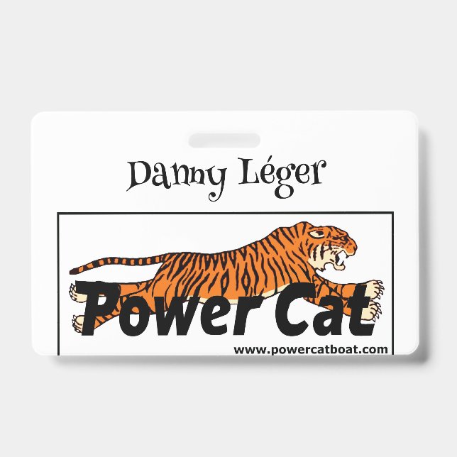 Tarjeta De Identificación Insignia de propietario (Front)