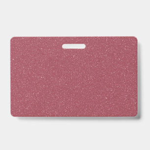 Tarjeta De Identificación Insígnia de purpurina dorada rosa personalizable
