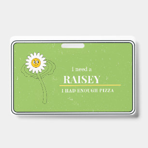 Tarjeta De Identificación Insignia de Raisey