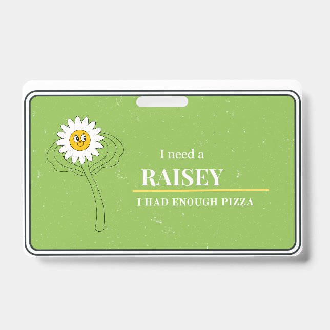Tarjeta De Identificación Insignia de Raisey (Parte frontal)