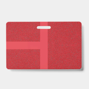 Tarjeta De Identificación Insígnia de rejilla roja de tomate personalizada c