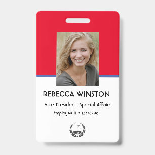 Tarjeta De Identificación Insignia de seguridad de identificación de la comp