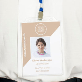 Tarjeta De Identificación Insignia de seguridad del logotipo de la Compañía 