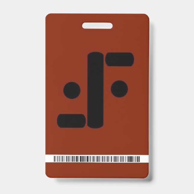 Tarjeta De Identificación insignia de seguridad V (Parte frontal)