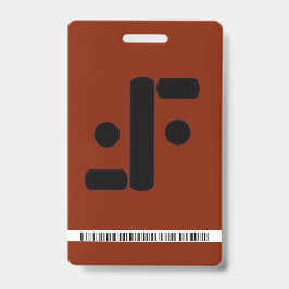 Tarjeta De Identificación insignia de seguridad V