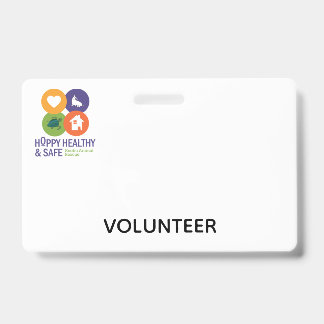 Tarjeta De Identificación Insignia de voluntario