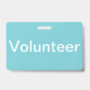 Tarjeta De Identificación Insignia de voluntario