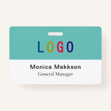 Insignia de Voluntario Plástico de PVC con logotip