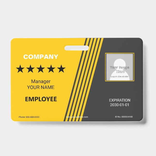 Tarjeta De Identificación Insignia del distribuidor (Anverso)