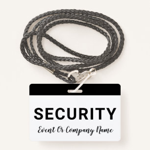 Tarjeta De Identificación Insignia del nombre de la compañía del personal de