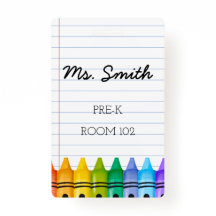 Insignia del profesor de guardería preescolar con