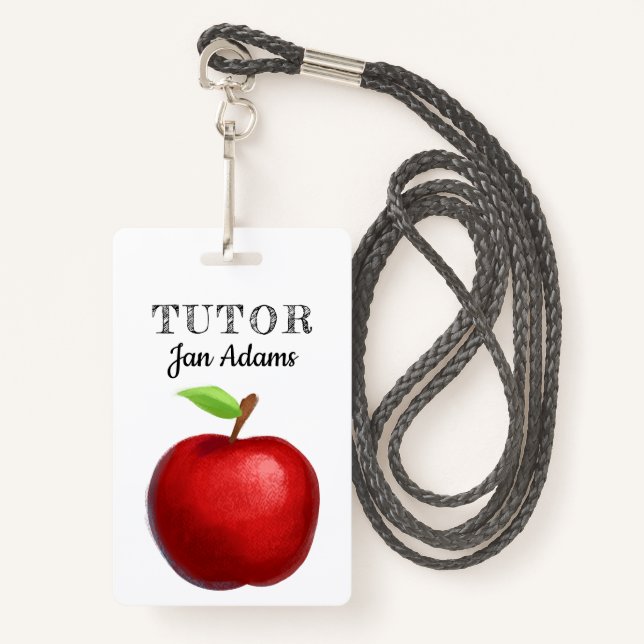 Tarjeta De Identificación Insignia del profesor Tutor (Anverso son cordón)