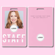 Insígnia empresarial de identificación fotográfica